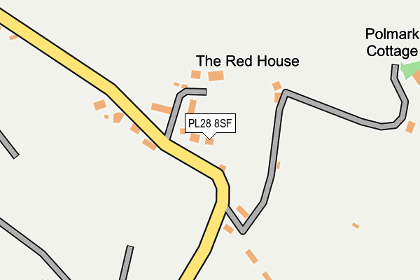 PL28 8SF map - OS OpenMap – Local (Ordnance Survey)