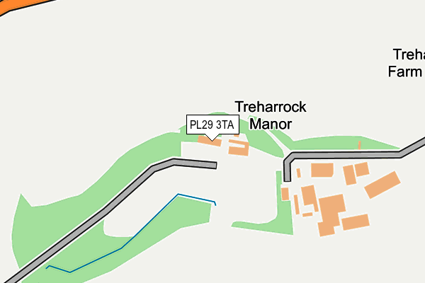 PL29 3TA map - OS OpenMap – Local (Ordnance Survey)