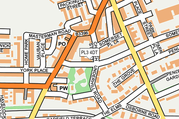 Map of THE FUNKY TILE COMPANY LTD at local scale