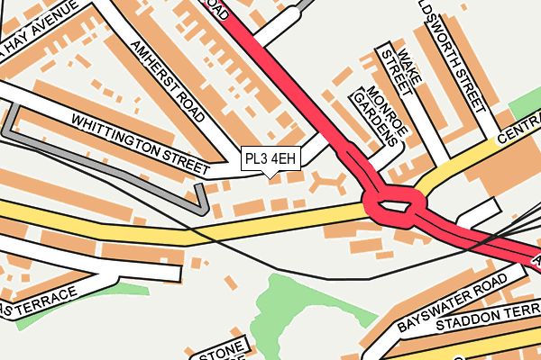 PL3 4EH map - OS OpenMap – Local (Ordnance Survey)