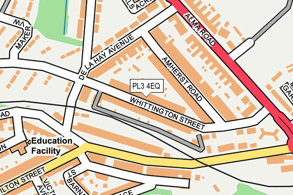 PL3 4EQ map - OS OpenMap – Local (Ordnance Survey)