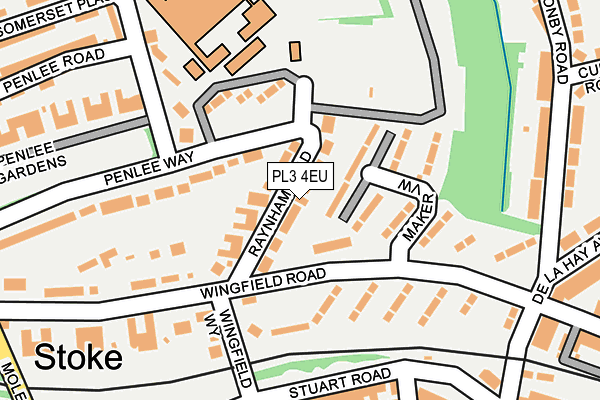 PL3 4EU map - OS OpenMap – Local (Ordnance Survey)