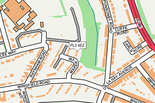 PL3 4EZ map - OS OpenMap – Local (Ordnance Survey)
