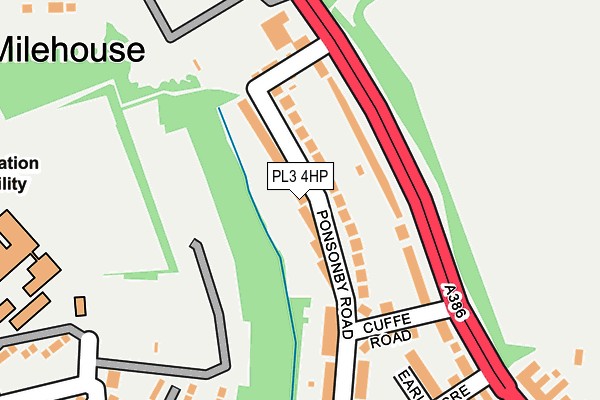 PL3 4HP map - OS OpenMap – Local (Ordnance Survey)