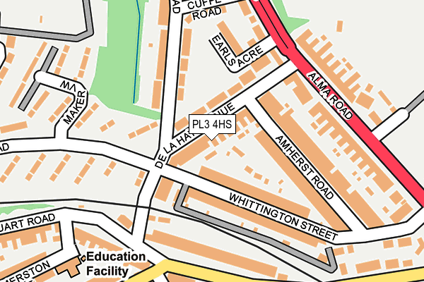 PL3 4HS map - OS OpenMap – Local (Ordnance Survey)