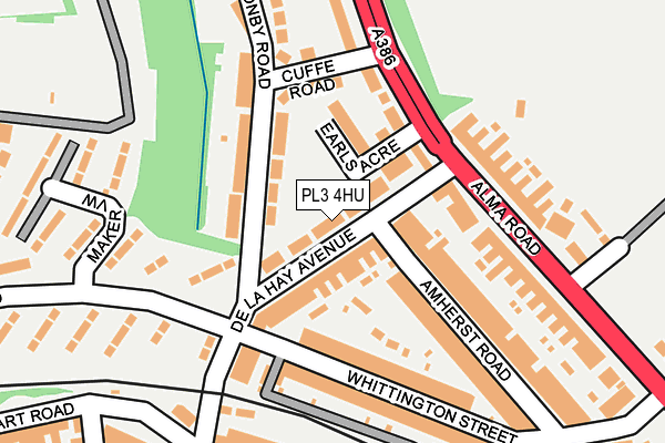 PL3 4HU map - OS OpenMap – Local (Ordnance Survey)