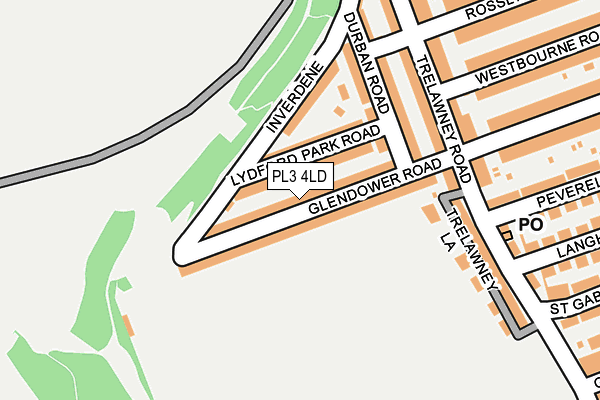 PL3 4LD map - OS OpenMap – Local (Ordnance Survey)