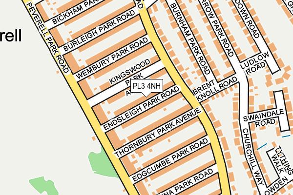 PL3 4NH map - OS OpenMap – Local (Ordnance Survey)
