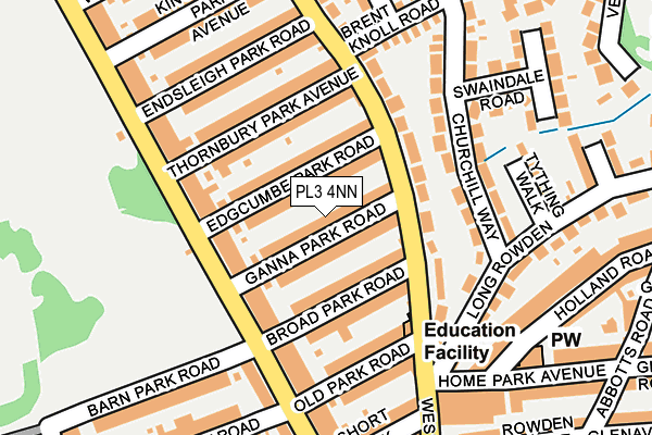 PL3 4NN map - OS OpenMap – Local (Ordnance Survey)