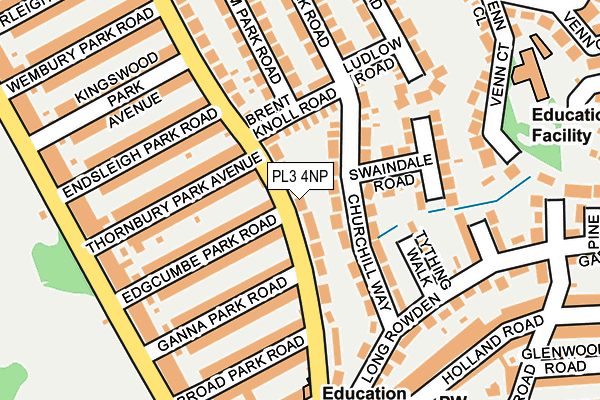 PL3 4NP map - OS OpenMap – Local (Ordnance Survey)