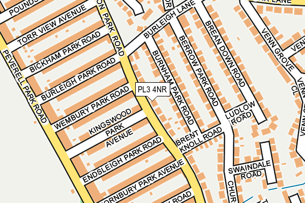 PL3 4NR map - OS OpenMap – Local (Ordnance Survey)