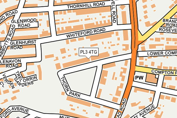 Map of 19 VICTORIA PLACE MANAGEMENT COMPANY LTD at local scale