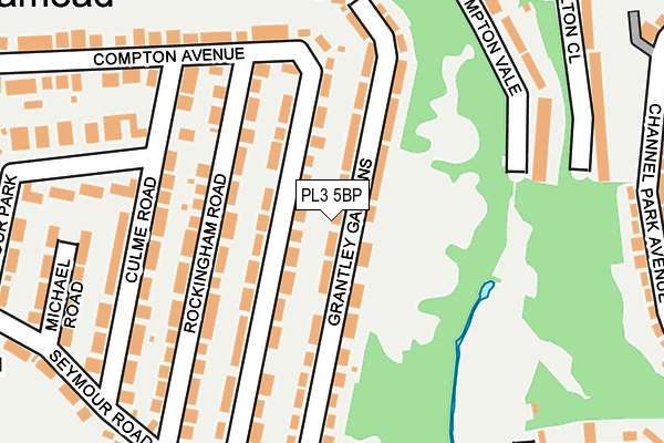PL3 5BP map - OS OpenMap – Local (Ordnance Survey)