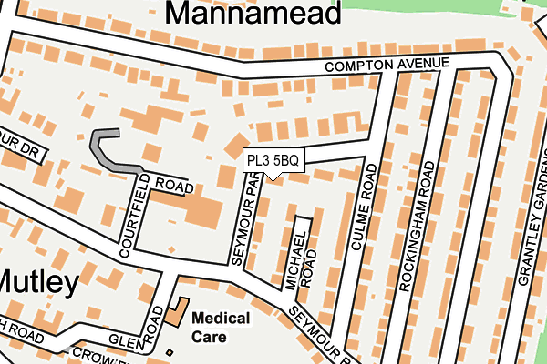 PL3 5BQ map - OS OpenMap – Local (Ordnance Survey)