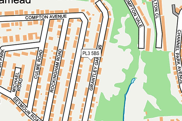 PL3 5BS map - OS OpenMap – Local (Ordnance Survey)