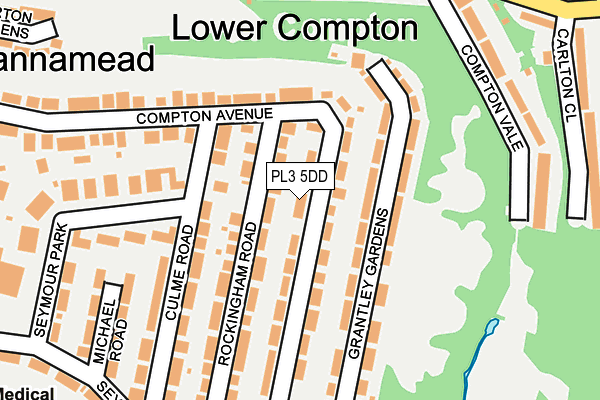 PL3 5DD map - OS OpenMap – Local (Ordnance Survey)