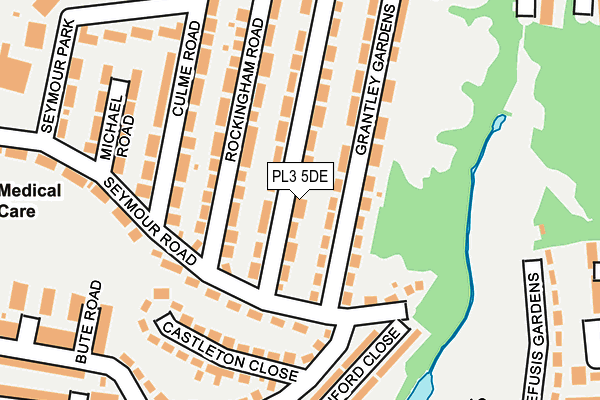 PL3 5DE map - OS OpenMap – Local (Ordnance Survey)