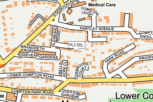 PL3 5DL map - OS OpenMap – Local (Ordnance Survey)