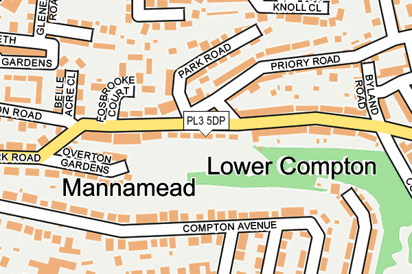 PL3 5DP map - OS OpenMap – Local (Ordnance Survey)
