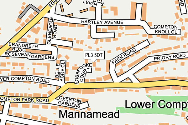 PL3 5DT map - OS OpenMap – Local (Ordnance Survey)