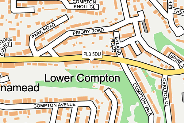 PL3 5DU map - OS OpenMap – Local (Ordnance Survey)