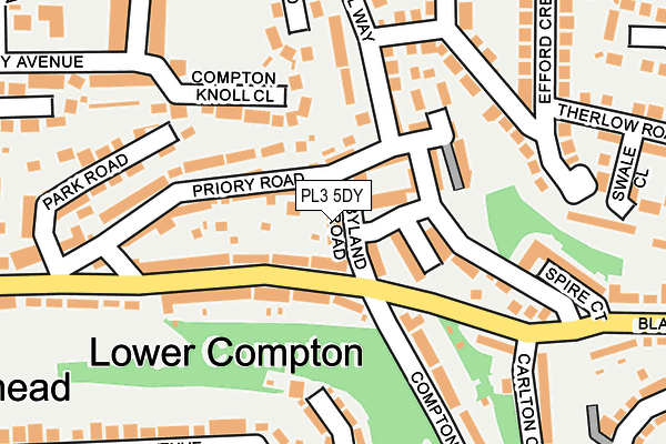 PL3 5DY map - OS OpenMap – Local (Ordnance Survey)