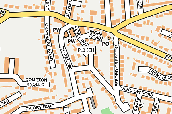 PL3 5EH map - OS OpenMap – Local (Ordnance Survey)