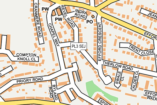 PL3 5EJ map - OS OpenMap – Local (Ordnance Survey)