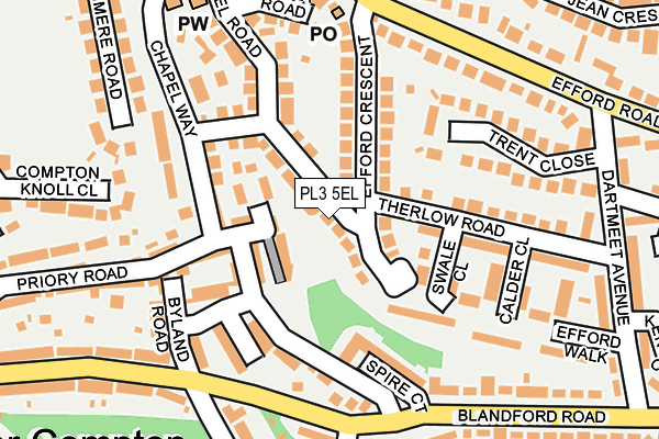 PL3 5EL map - OS OpenMap – Local (Ordnance Survey)