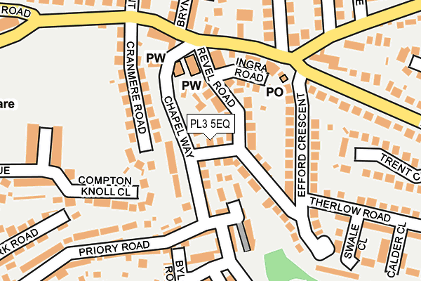 PL3 5EQ map - OS OpenMap – Local (Ordnance Survey)