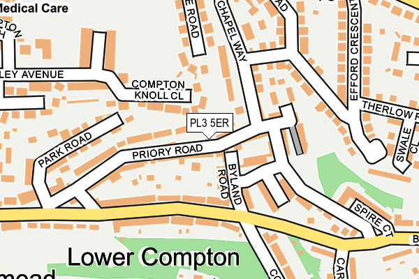 PL3 5ER map - OS OpenMap – Local (Ordnance Survey)