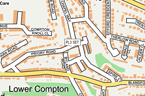 PL3 5ET map - OS OpenMap – Local (Ordnance Survey)