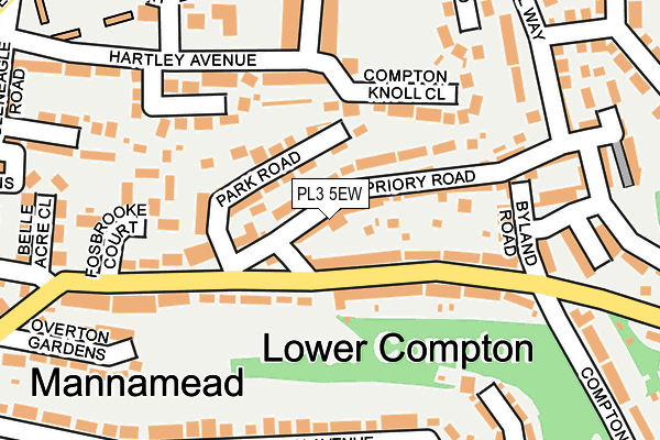 PL3 5EW map - OS OpenMap – Local (Ordnance Survey)