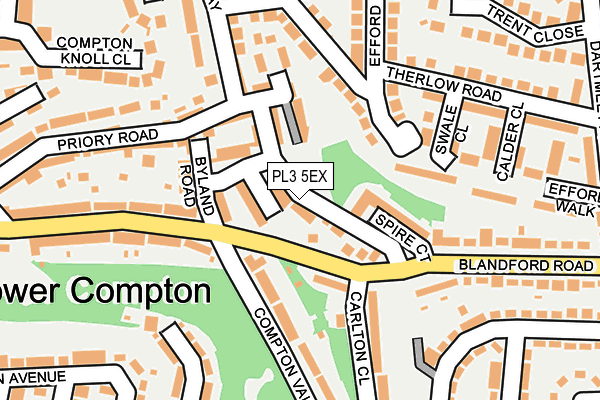 PL3 5EX map - OS OpenMap – Local (Ordnance Survey)