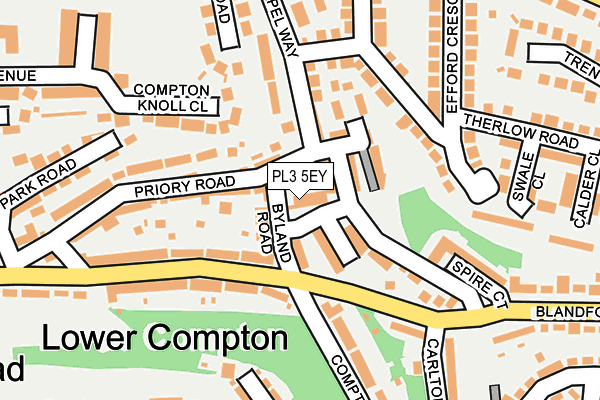 PL3 5EY map - OS OpenMap – Local (Ordnance Survey)