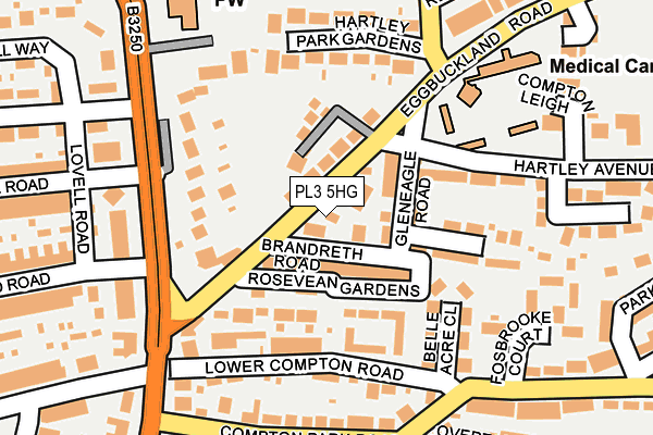 PL3 5HG map - OS OpenMap – Local (Ordnance Survey)