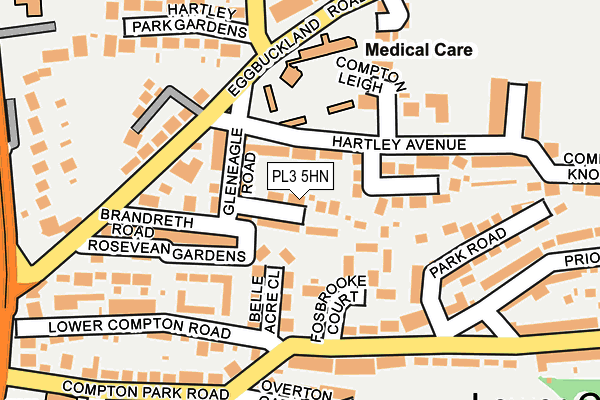 PL3 5HN map - OS OpenMap – Local (Ordnance Survey)