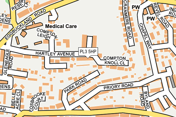 PL3 5HP map - OS OpenMap – Local (Ordnance Survey)