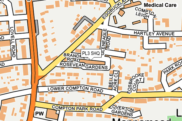 PL3 5HQ map - OS OpenMap – Local (Ordnance Survey)