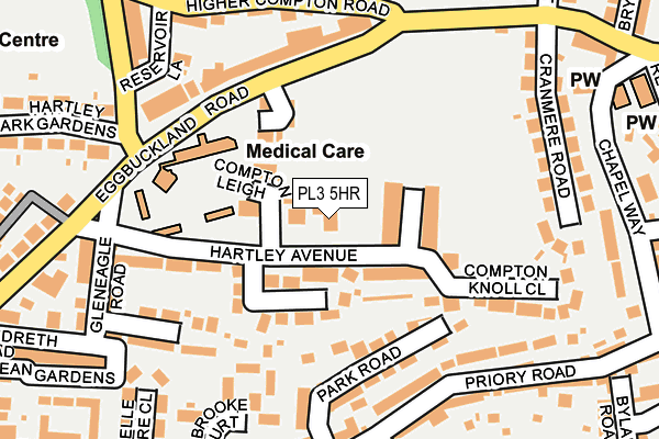 PL3 5HR map - OS OpenMap – Local (Ordnance Survey)