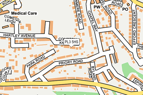 PL3 5HS map - OS OpenMap – Local (Ordnance Survey)