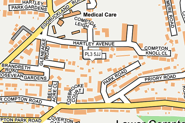 PL3 5JJ map - OS OpenMap – Local (Ordnance Survey)