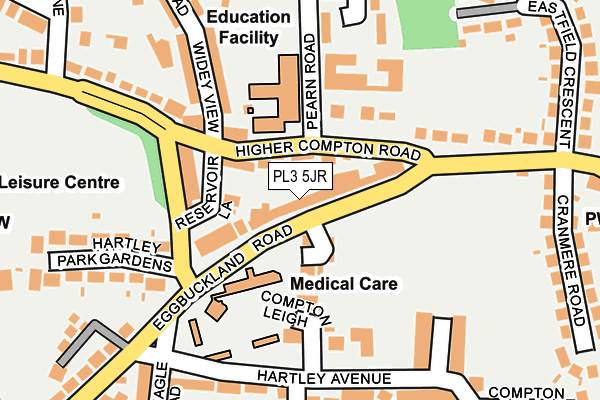 PL3 5JR map - OS OpenMap – Local (Ordnance Survey)