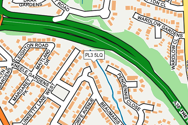 PL3 5LQ map - OS OpenMap – Local (Ordnance Survey)