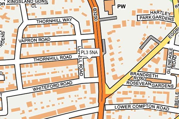 PL3 5NA map - OS OpenMap – Local (Ordnance Survey)