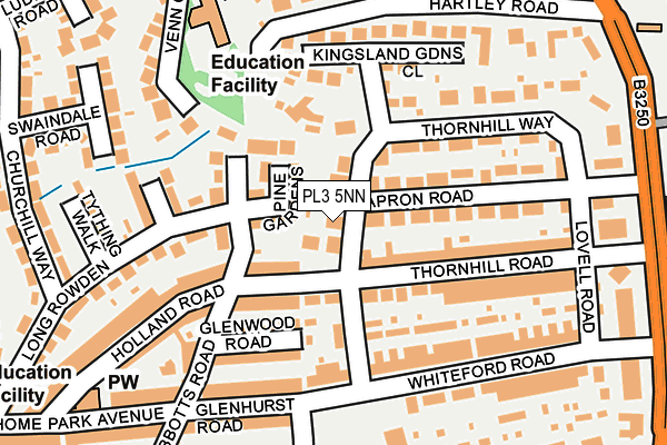 PL3 5NN map - OS OpenMap – Local (Ordnance Survey)