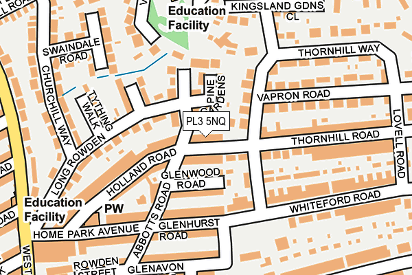 PL3 5NQ map - OS OpenMap – Local (Ordnance Survey)