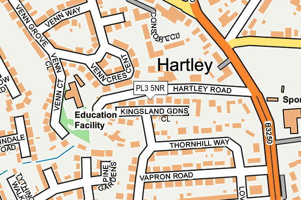 PL3 5NR map - OS OpenMap – Local (Ordnance Survey)