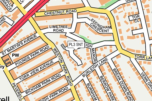 PL3 5NT map - OS OpenMap – Local (Ordnance Survey)