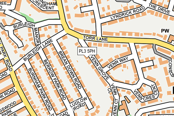 PL3 5PH map - OS OpenMap – Local (Ordnance Survey)